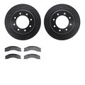 Dynamic Friction Co 8202-67003, Rotors-Drilled and Slotted-Black with Heavy Duty Brake Pads, SilverGeospec Coated,  8202-67003